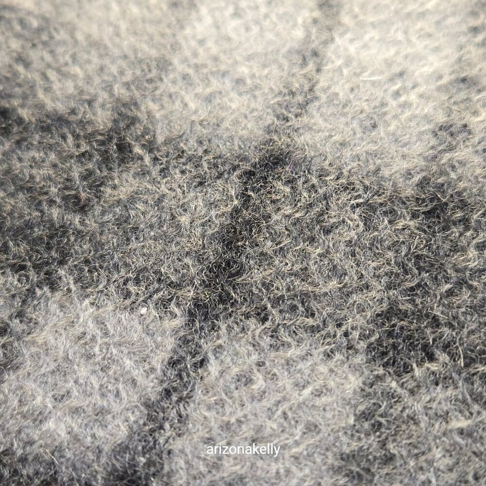 NWT House of Bruar Cashmere Plaid Scarf Grey & Black - Picture 10 of 14